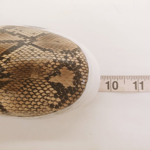 Soda Womens Snake Patent Sneakers Slip On Gusset Cushioned Collar Brown 5.5 - Picture 6 of 10